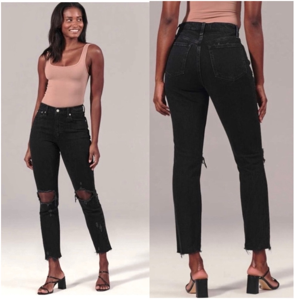 Abercrombie & Fitch High Rise Mom Jean